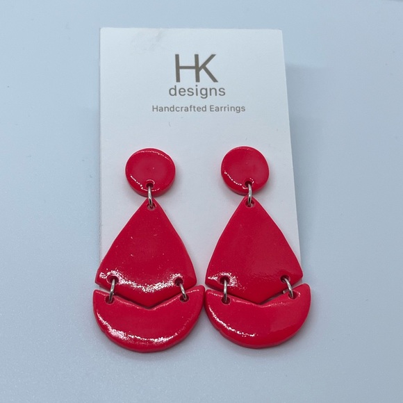 NWT Pink Handmade Earrings - Picture 12 of 13